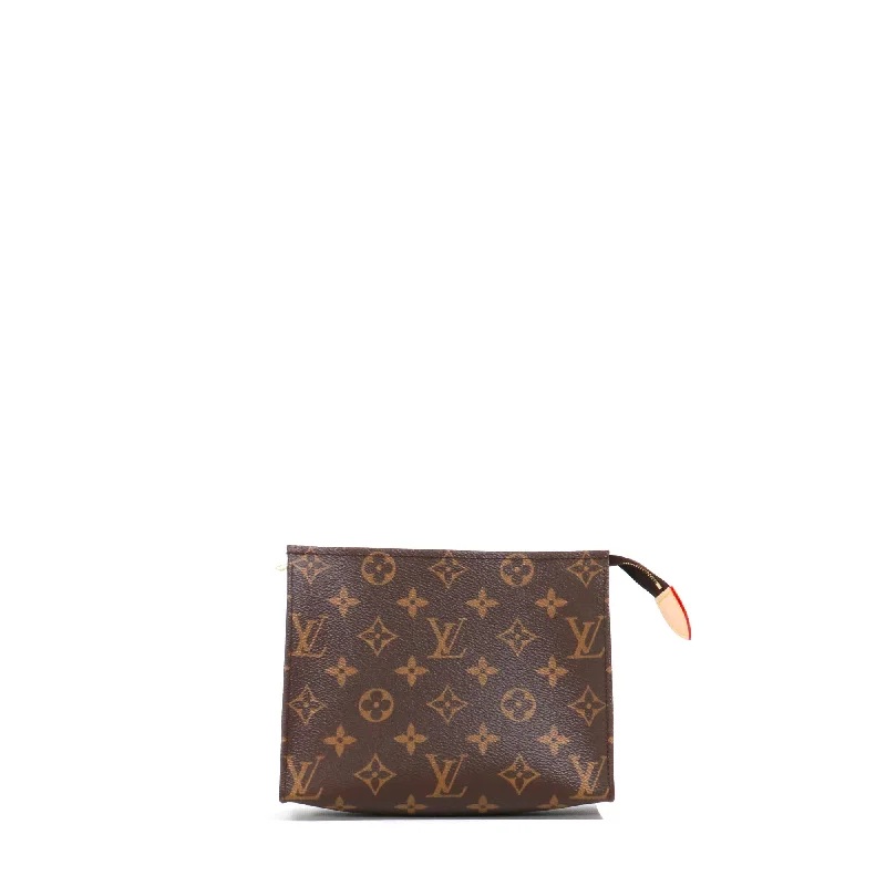 LOUIS VUITTON - Pochette 19 Louis Vuitton en toile enduite monogrammée