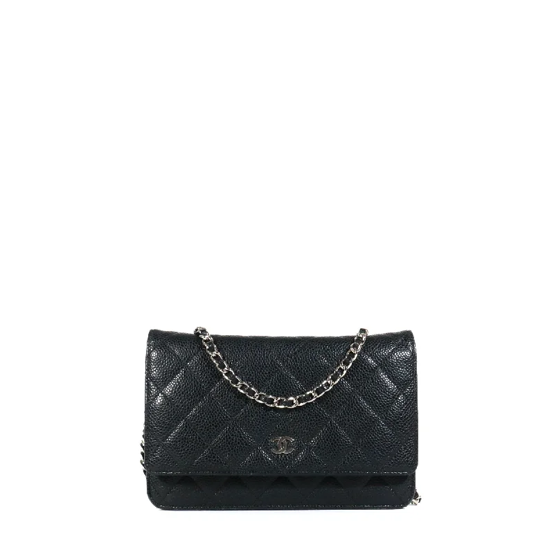 CHANEL - Sac Wallet On Chain Timeless Chanel en cuir caviar noir