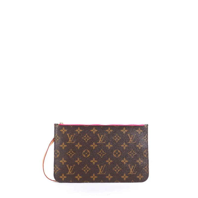 LOUIS VUITTON - Pochette Neverfull Louis Vuitton en toile monogrammée