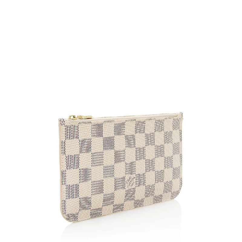 Louis Vuitton Damier Azur Neverfull PM Pochette (19112)