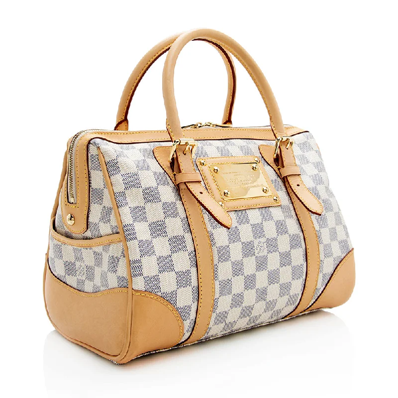 Louis Vuitton Damier Azur Berkeley Satchel (18930)