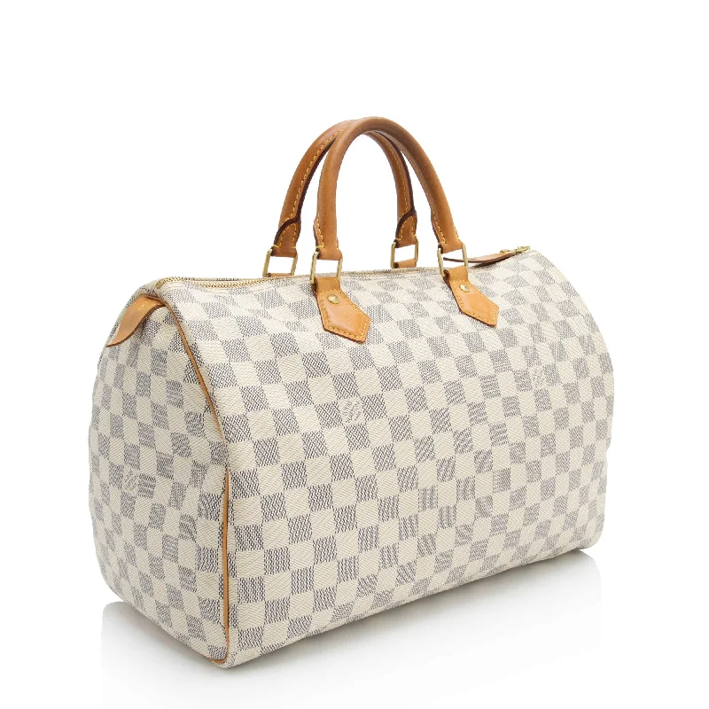 Louis Vuitton Damier Azur Speedy 35 Satchel (EH25OJ)