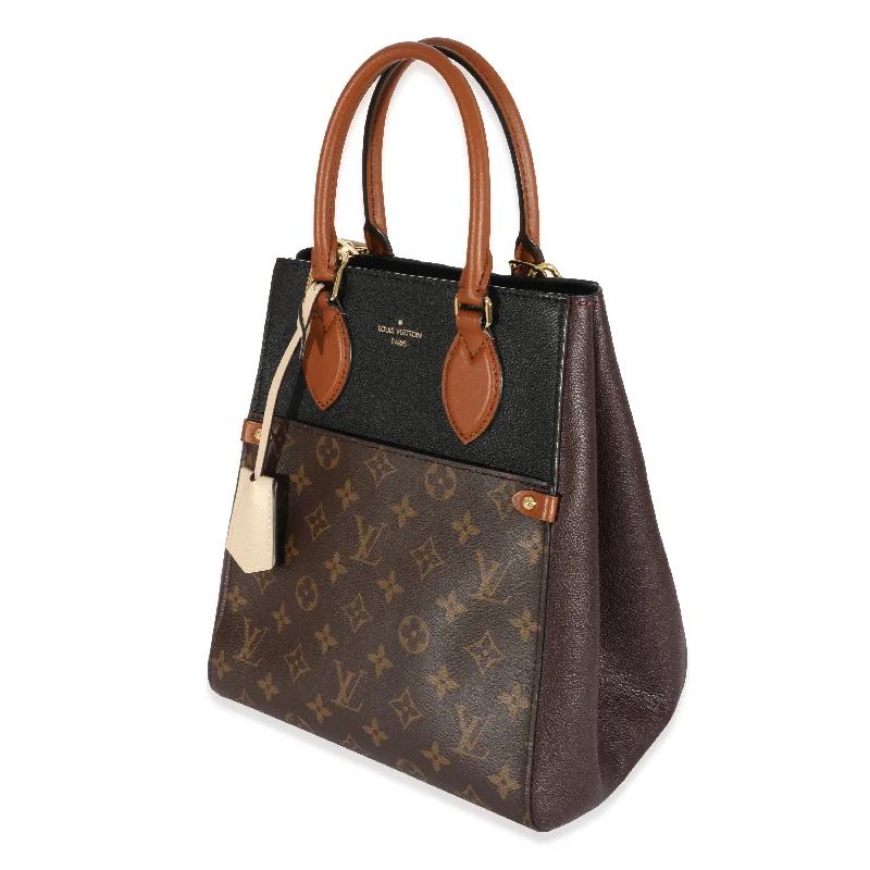 Louis Vuitton Monogram Leather Fold Tote MM