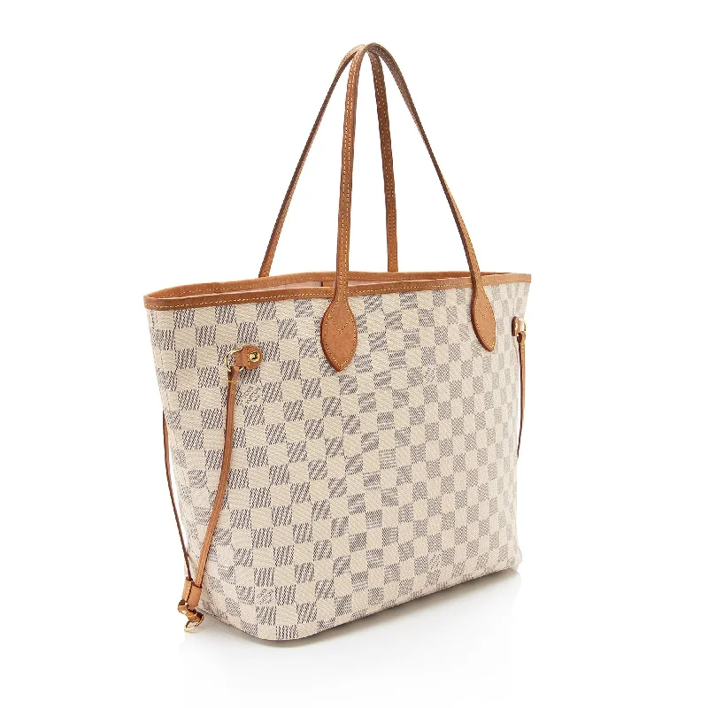 Louis Vuitton Damier Azur Neverfull MM Tote (a0AtWt)