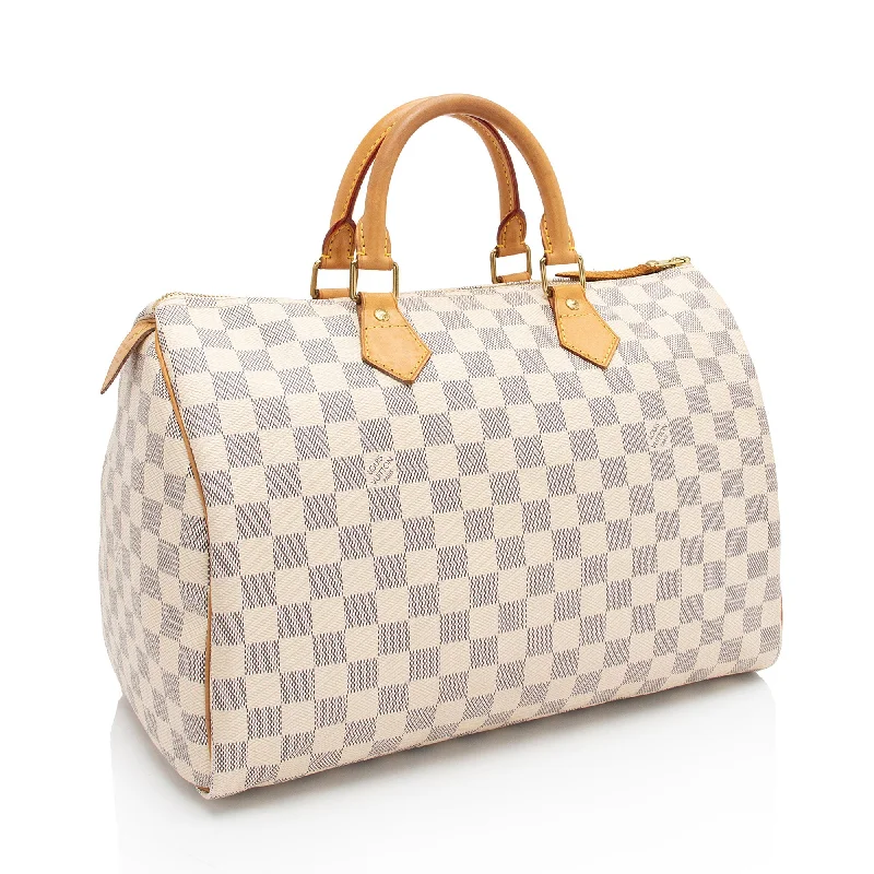 Louis Vuitton Damier Azur Speedy 35 Satchel (9Vy8ov)