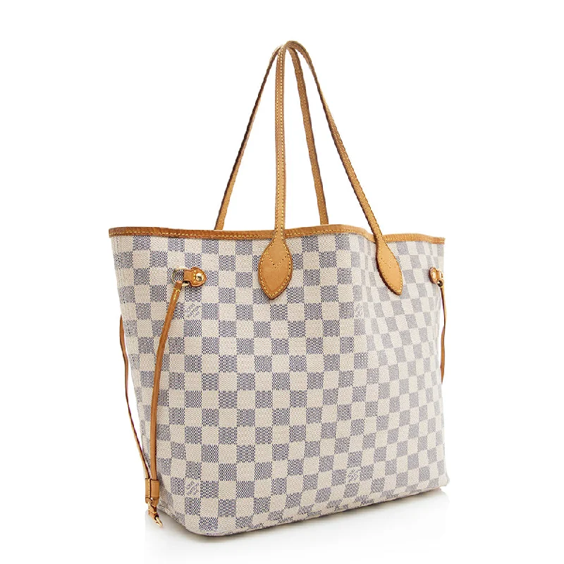 Louis Vuitton Damier Azur Neverfull MM Tote (19536)