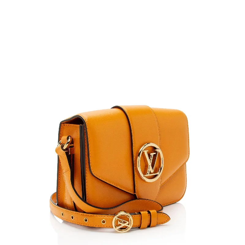 Louis Vuitton Calfskin LV Pont 9 Shoulder Bag (rcFSP2)