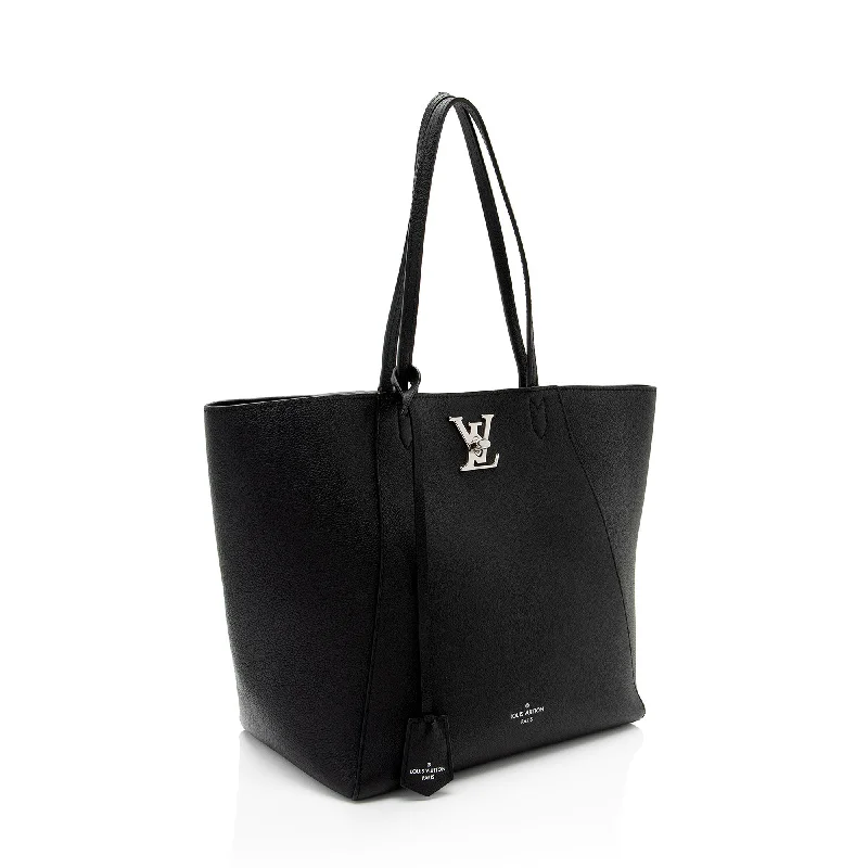 Louis Vuitton Calfskin Lockme Cabas Tote (96IXTb)