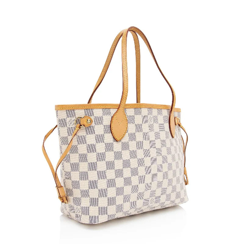 Louis Vuitton Damier Azur Neverfull PM Tote (EDzBxL)