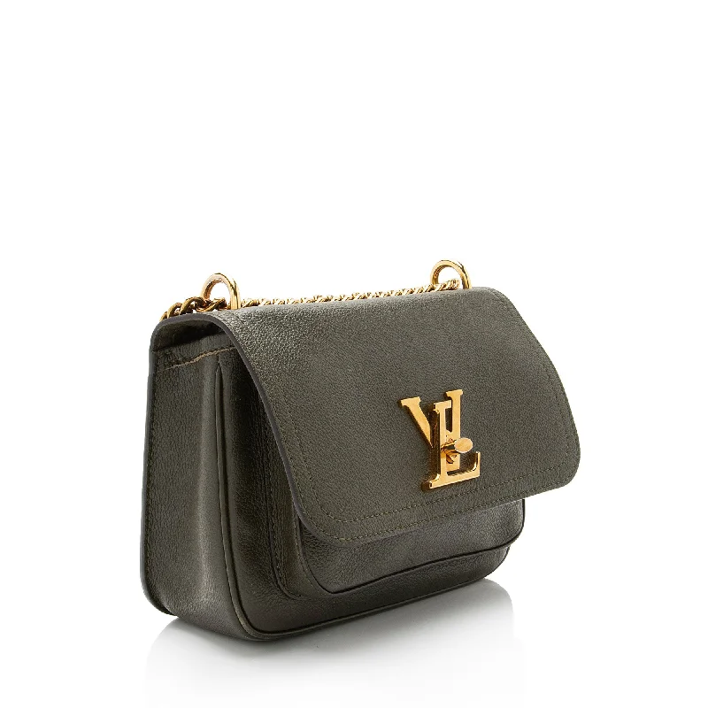 Louis Vuitton Calfskin Lockme Chain PM Shoulder Bag (eIRFSs)