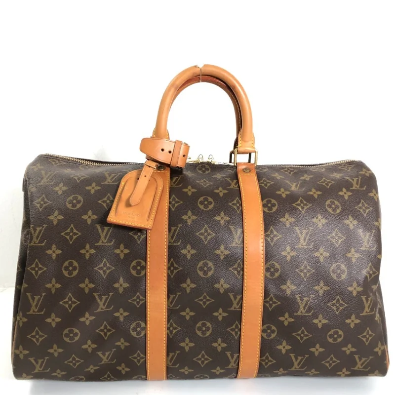 LOUIS VUITTON Boston Bag Keepall 45 M41428 Monogram Canvas Brown Women's