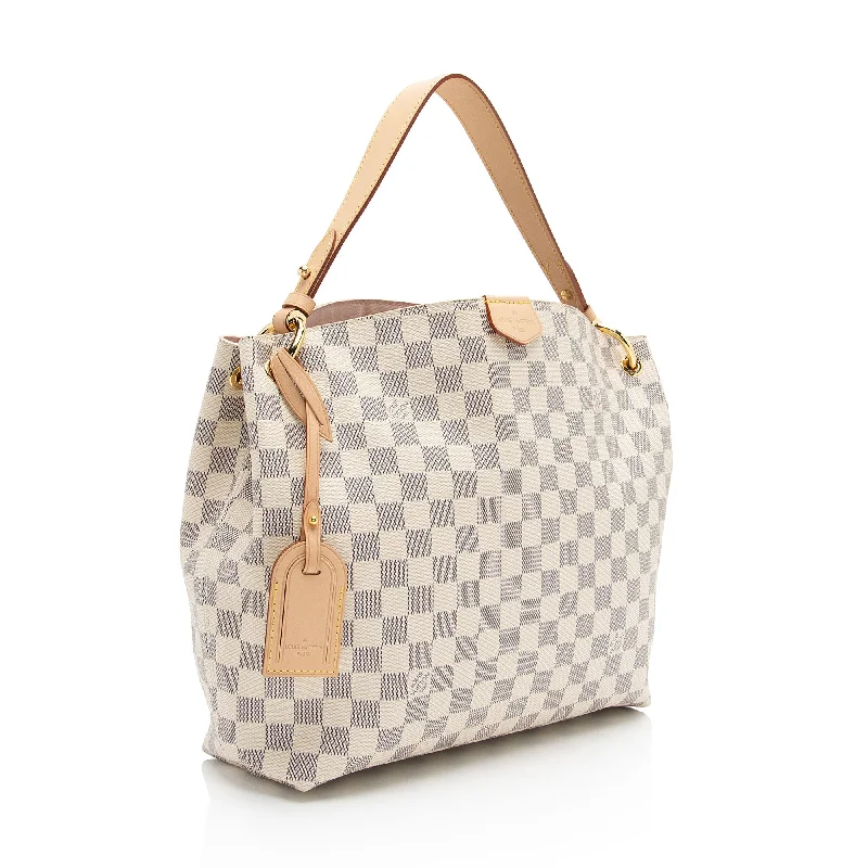 Louis Vuitton Damier Azur Graceful PM Hobo (PJQ6rs)