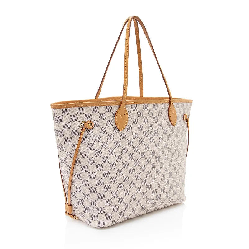 Louis Vuitton Damier Azur Neverfull MM Tote (qjLpho)