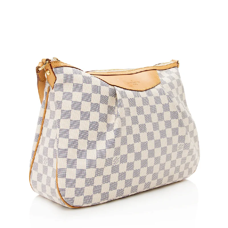 Louis Vuitton Damier Azur Siracusa MM Shoulder Bag (19920)