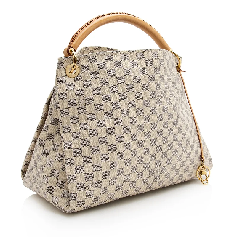 Louis Vuitton Damier Azur Artsy MM Shoulder Bag (22677)