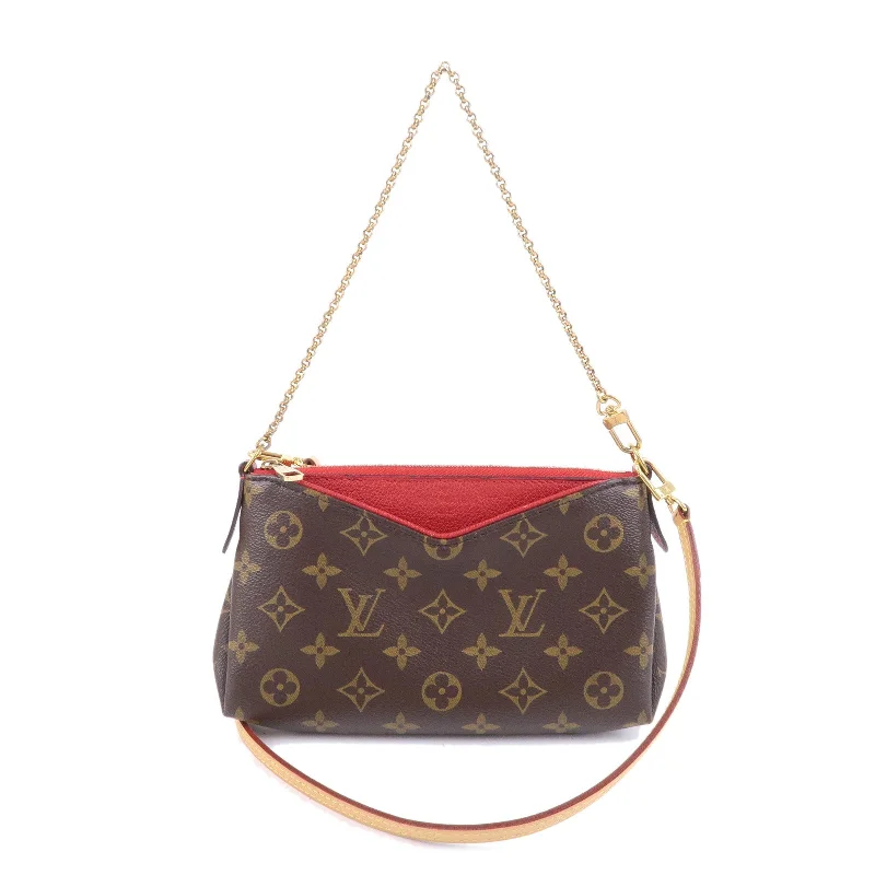 Louis Vuitton Monogram Pallas Clutch 2 Way Bag Cerise M41638