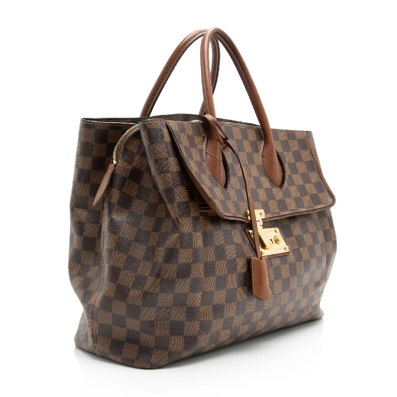 Louis Vuitton Damier Ebene Ascot Satchel (wRUnhv)