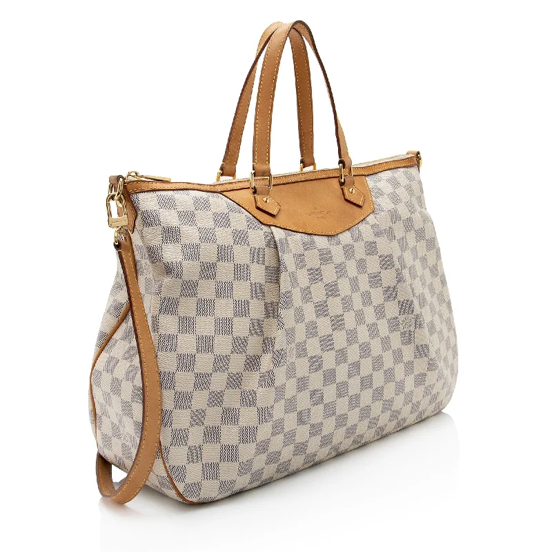 Louis Vuitton Damier Azur Siracusa GM Tote (qEEEdA)