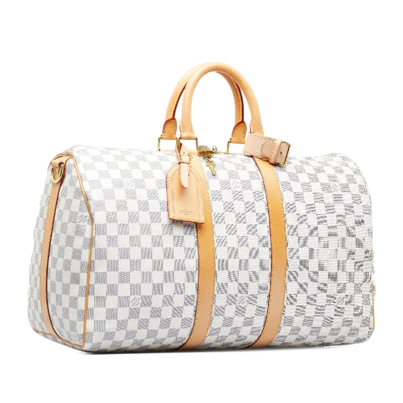 Louis Vuitton Damier Azur Keepall Bandouliere 45 (9B9KRk)