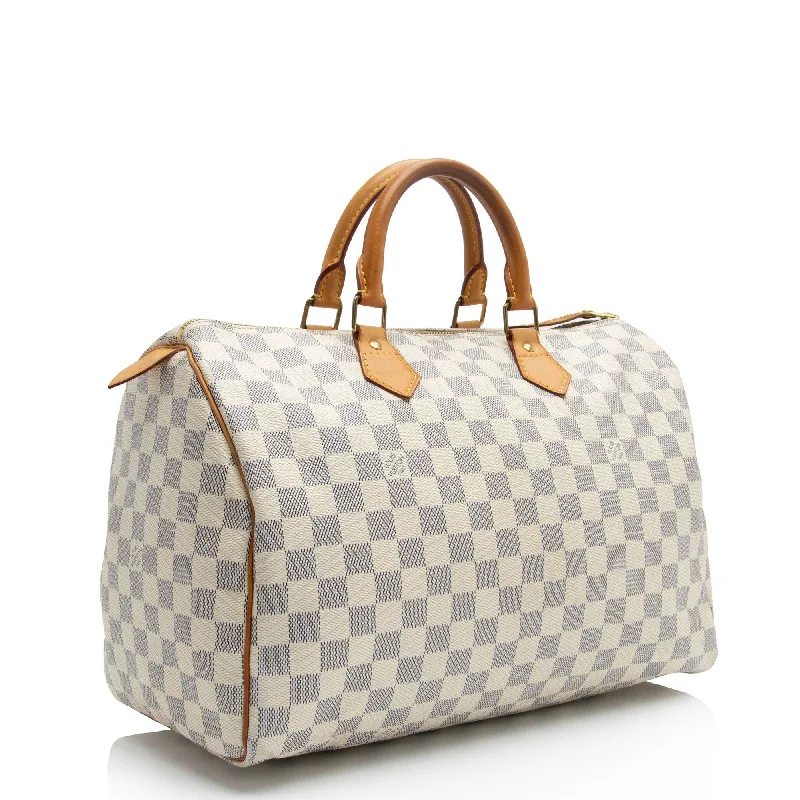 Louis Vuitton Damier Azur Speedy 35 Satchel (LBu6mk)