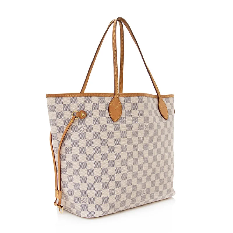 Louis Vuitton Damier Azur Neverfull MM Tote (19910)