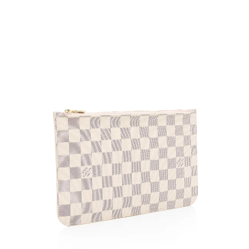 Louis Vuitton Damier Azur Neverfull MM Pochette (QxJx9Q)