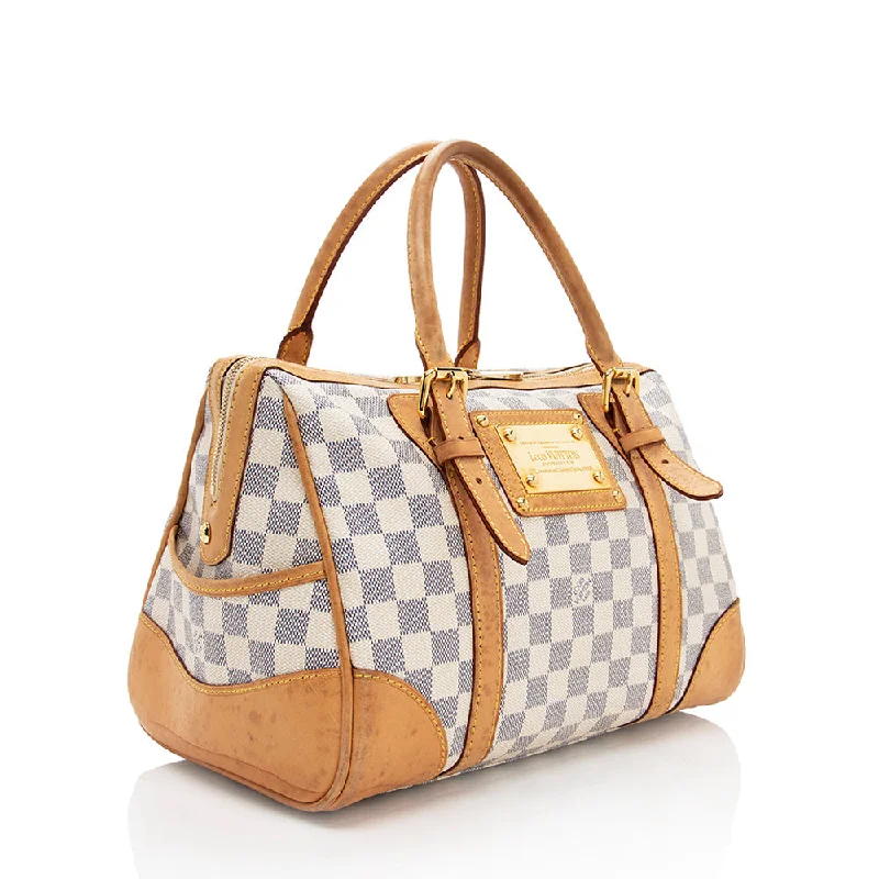 Louis Vuitton Damier Azur Berkeley Satchel (17999)