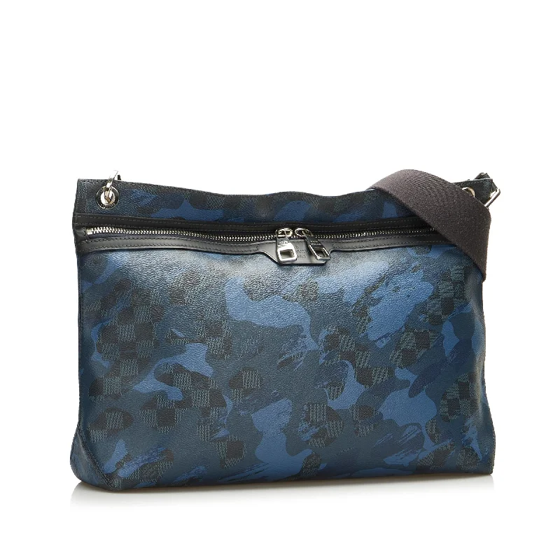 Louis Vuitton Damier Cobalt Camouflage Hunter Crossbody Bag (j3GI9C)