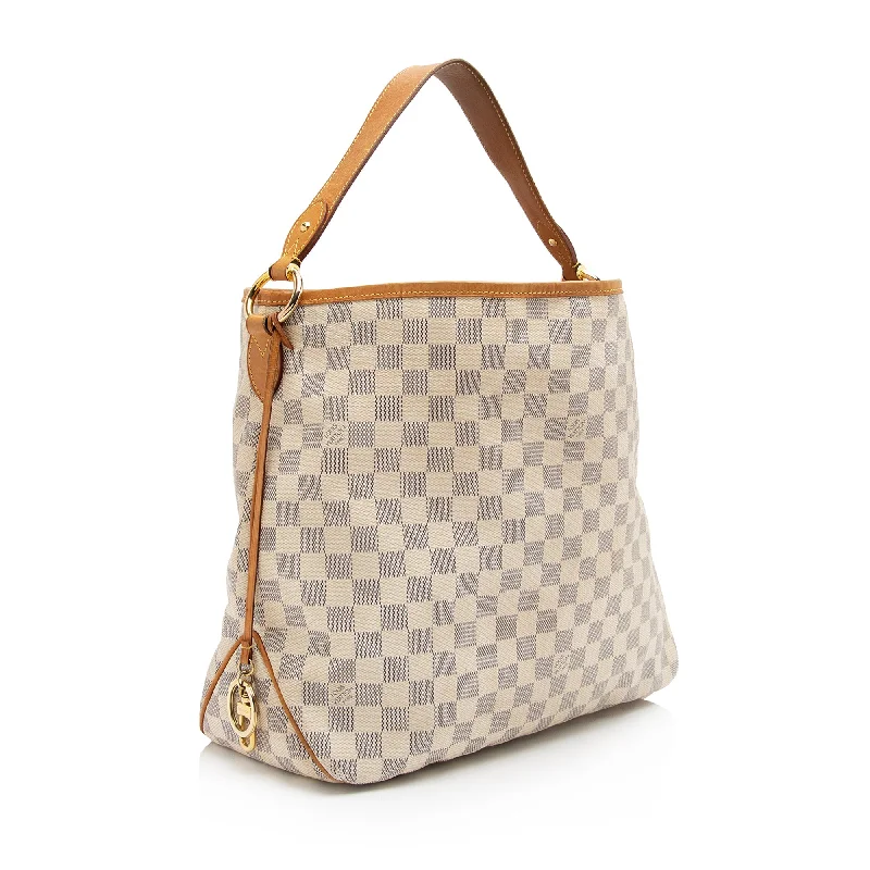 Louis Vuitton Damier Azur Delightful MM Shoulder Bag (23031)