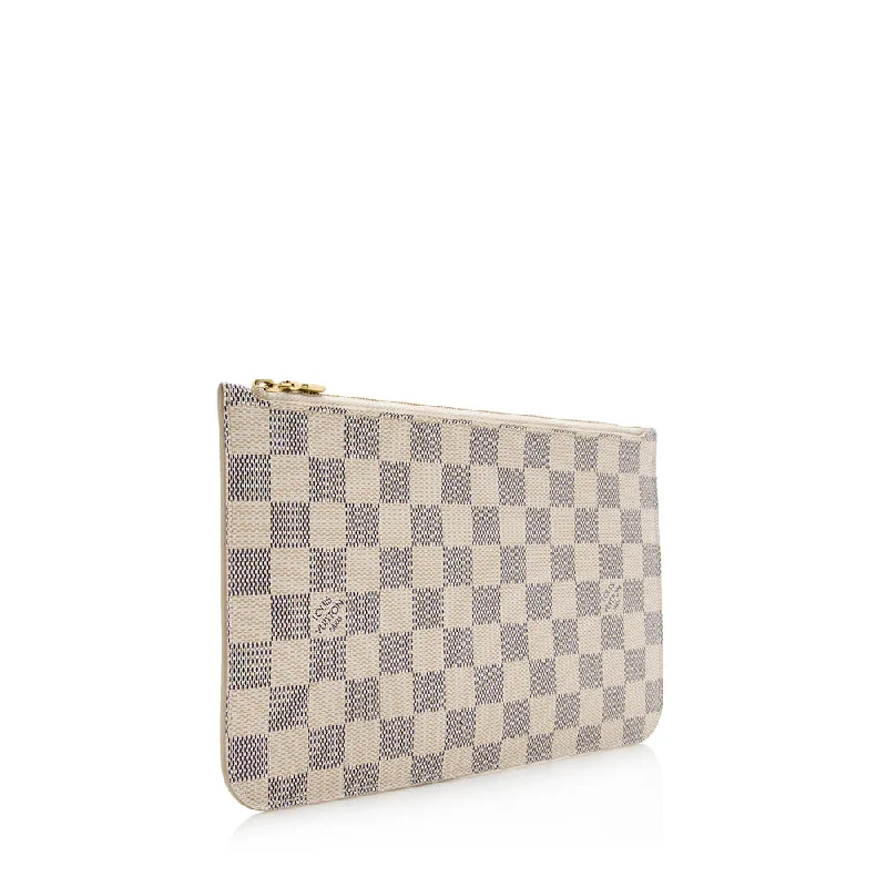 Louis Vuitton Damier Azur Neverfull MM Pochette (21590)