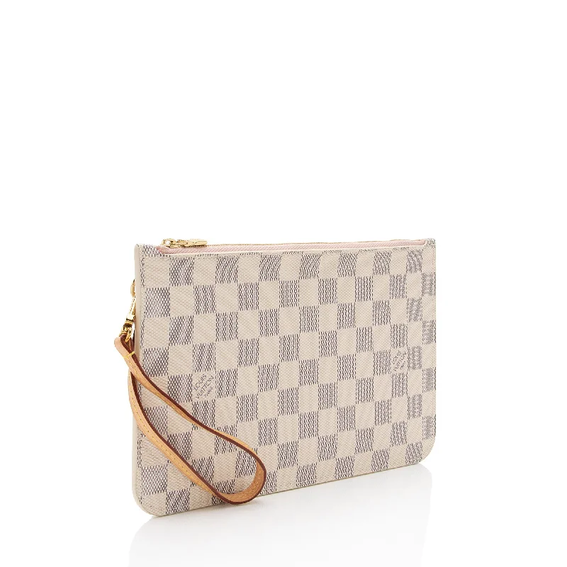 Louis Vuitton Damier Azur Neverfull MM Pochette (EicqCf)