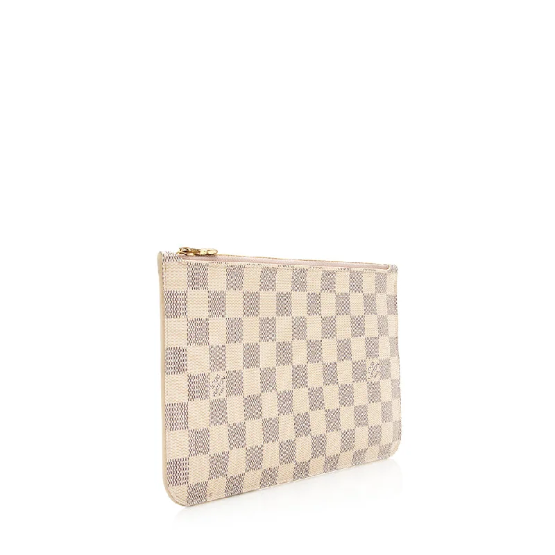 Louis Vuitton Damier Azur Neverfull MM Pochette (20736)