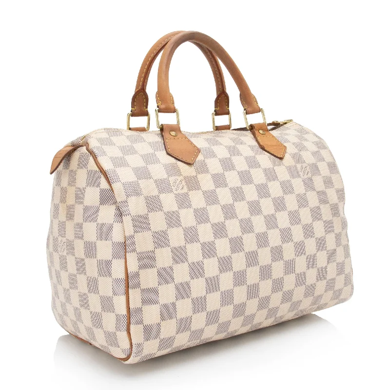 Louis Vuitton Damier Azur Speedy 30 Satchel (bV6e4O)