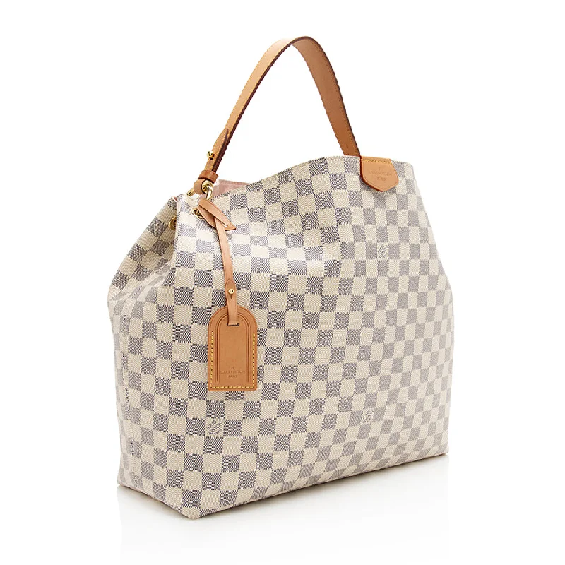 Louis Vuitton Damier Azur Graceful MM Hobo (q1zhQp)