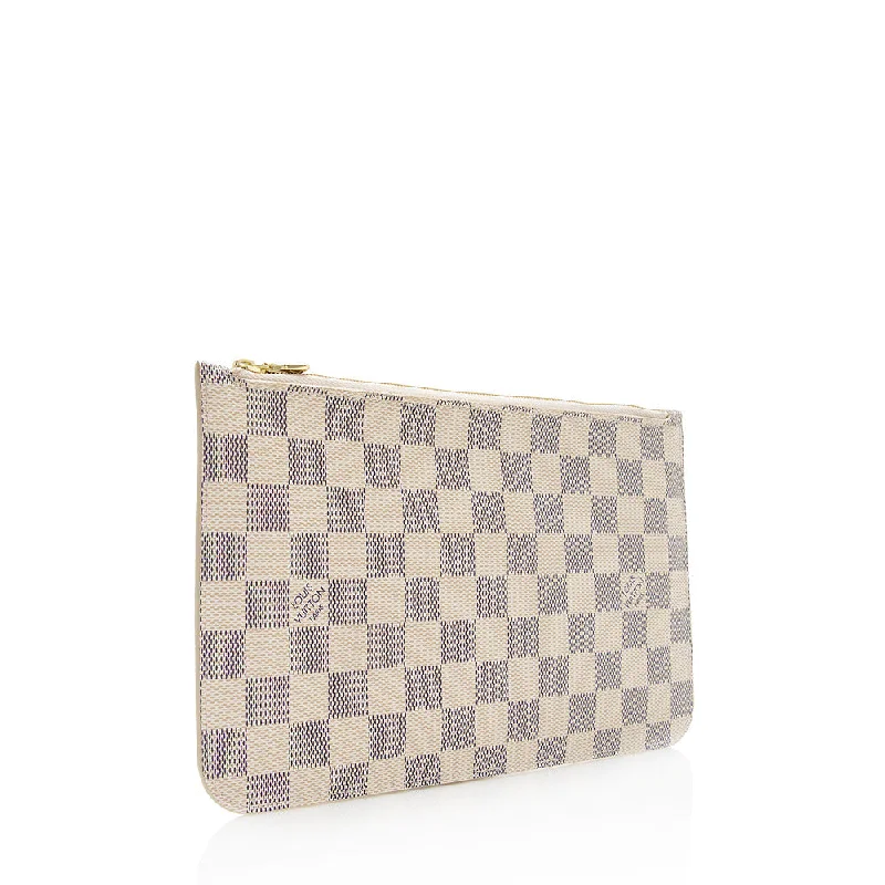 Louis Vuitton Damier Azur Neverfull MM Pochette (21428)