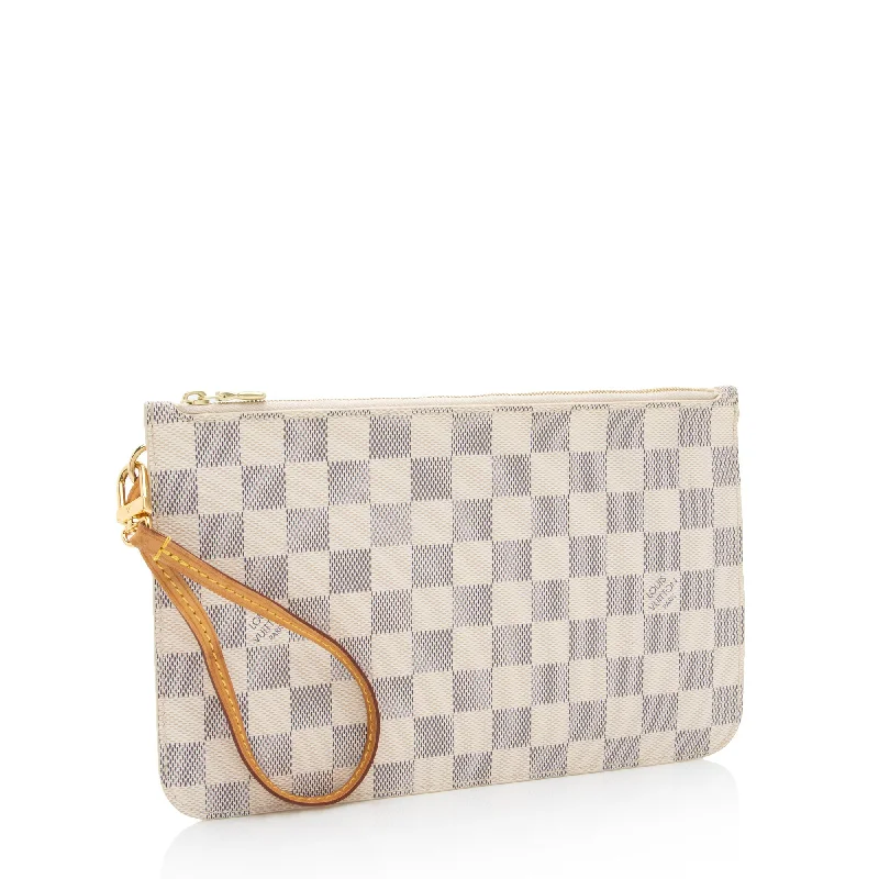 Louis Vuitton Damier Azur Neverfull MM Pochette (H3DCSl)