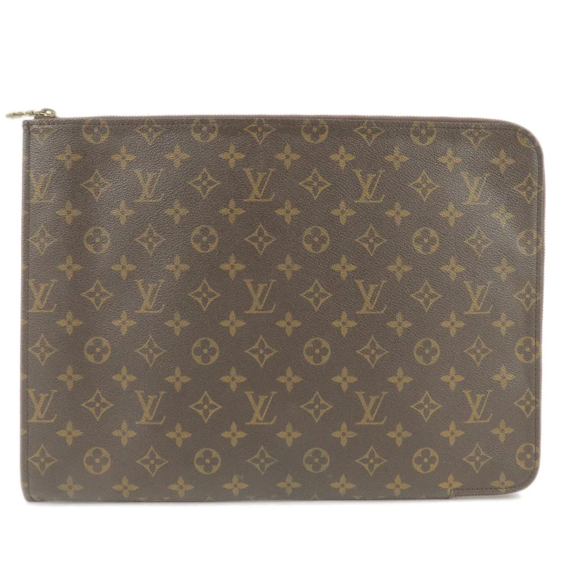 Louis Vuitton Monogram Porte Documents Clutch Bag M53456