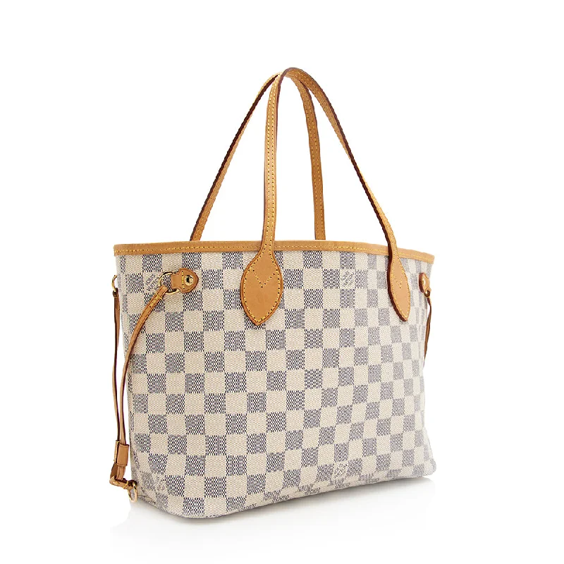 Louis Vuitton Damier Azur Neverfull PM Tote (20349)