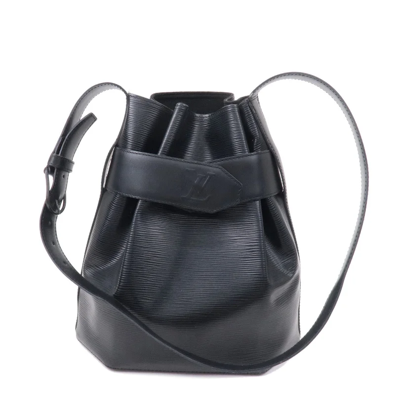 Louis Vuitton Epi Sac D'epaule PM Bucket Bag Noir Black M80157